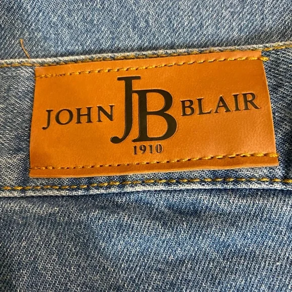 John Blair Jeans Adult 34 Blue Straight Leg Mens Casual 34x32 Cotton - Picture 14 of 16